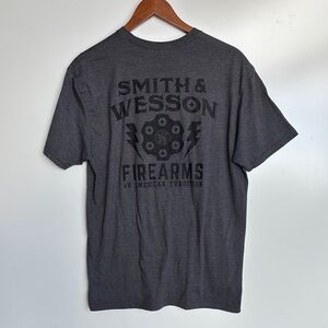 Charcoal Gray Short Sleeve Tee with Graphic